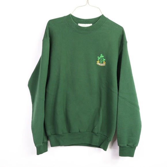 Vintage Other - 90s Mens Small Ireland Shamrock Crewneck Sweater